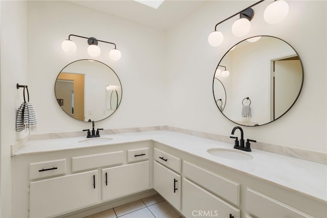 2173 Ranchwood Pl, Riverside, CA 92506 - bathroom featuring double vanity and tile patterned flooring