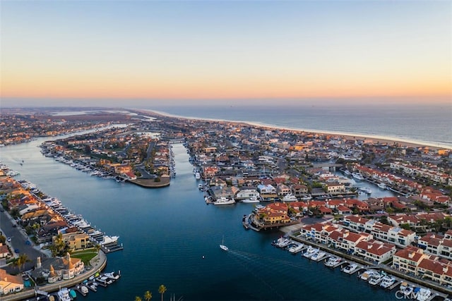 16059 Crete Ln, Huntington Beach, CA 92649 - aerial view featuring a water view