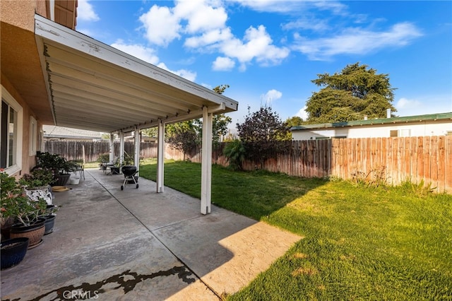 view of patio / terrace featuring a fenced backyard
