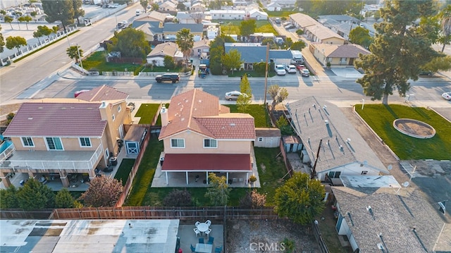 bird's eye view featuring a residential view
