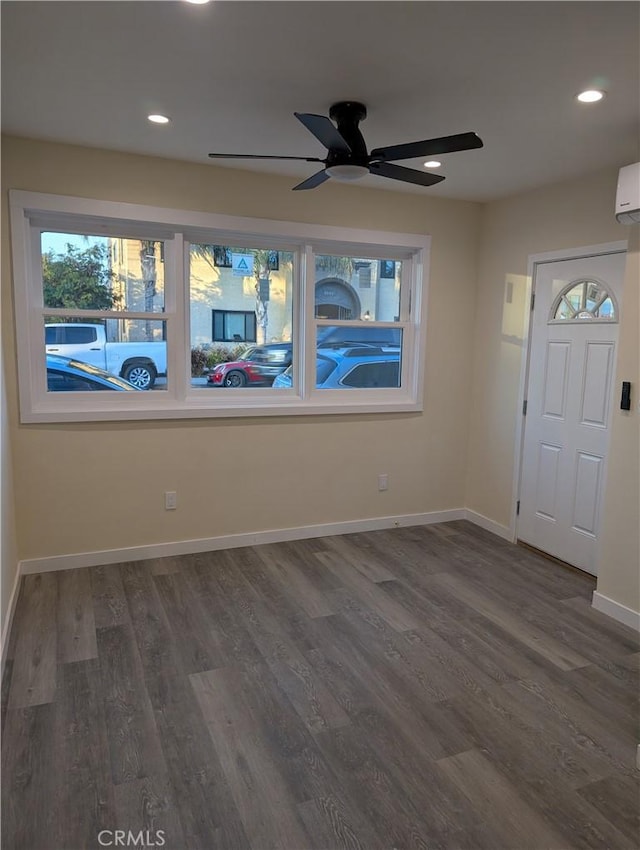 938 Stanley Ave, Long Beach, CA 90804 - entryway featuring a wealth of natural light, wood finished floors, recessed lighting, and baseboards