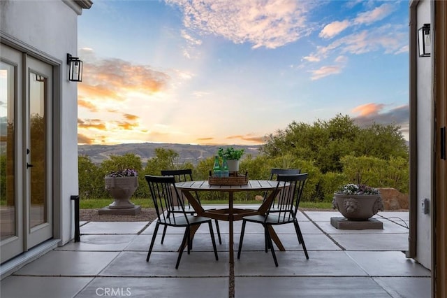 10815 San Marcos Rd, Atascadero, CA 93422 - balcony featuring outdoor dining area, a patio area, and a mountain view