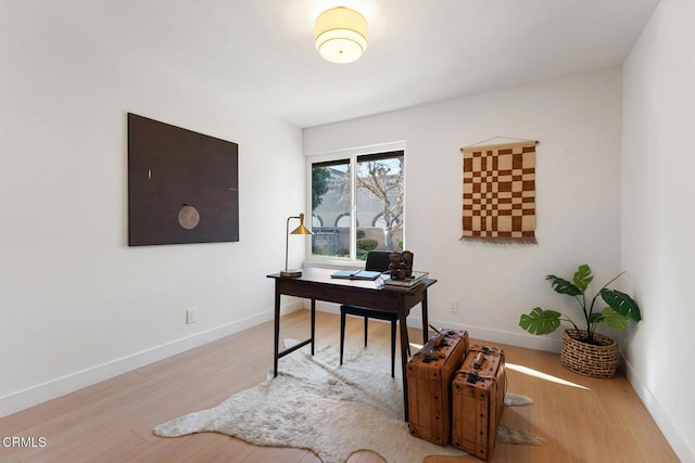 4490 Lubbock Dr Unit D, Simi Valley, CA 93063 - home office with baseboards and wood finished floors