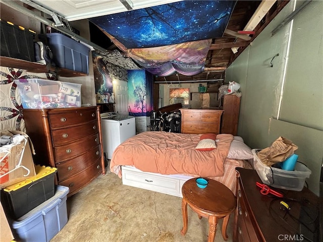 325 E 59th, Long Beach, CA 90805 - bedroom with unfinished concrete flooring