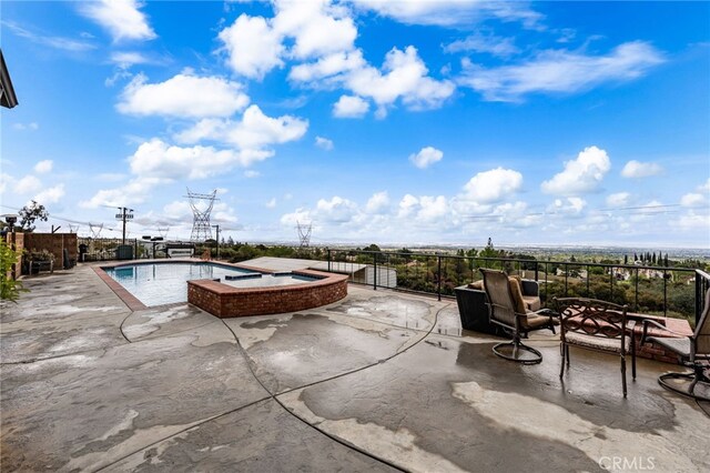 280 W 26th St, Upland, CA 91784 - view of pool featuring a jacuzzi and a patio