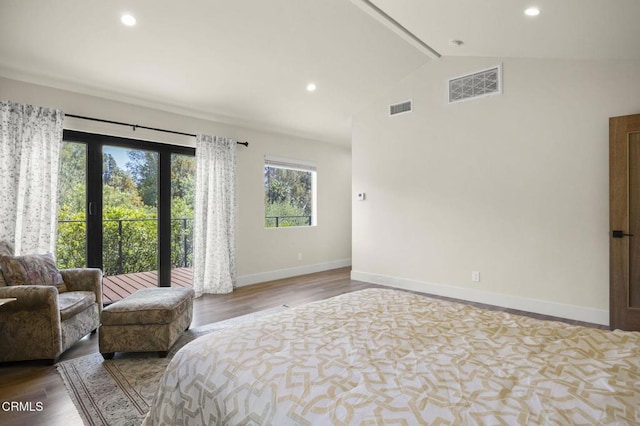 1820 Ramona Dr, Camarillo, CA 93010 - bedroom with baseboards, visible vents, and wood finished floors