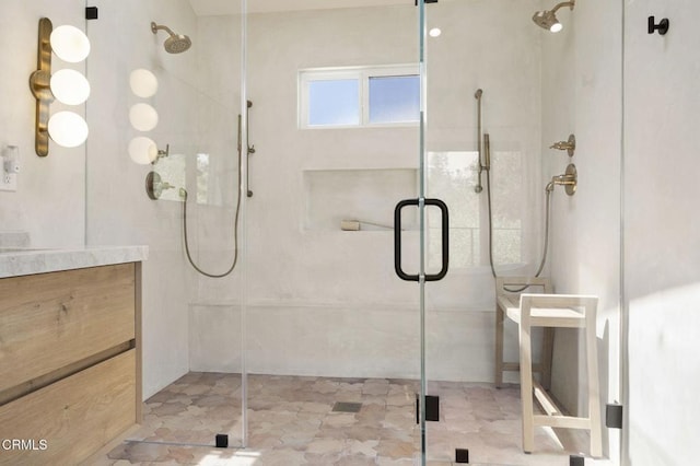 1820 Ramona Dr, Camarillo, CA 93010 - bathroom with vanity and a stall shower