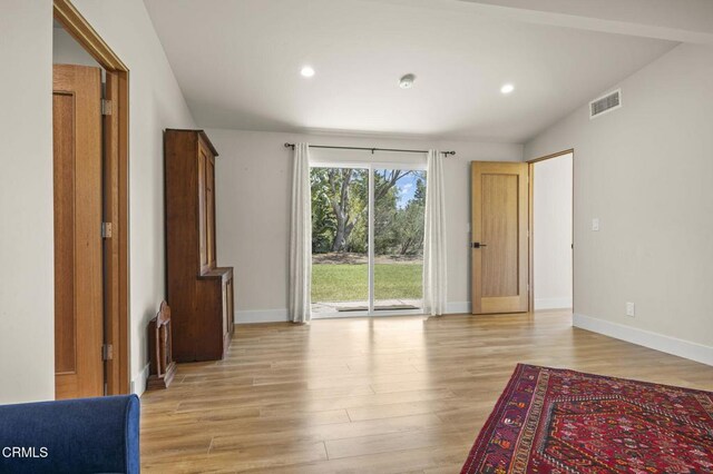 1820 Ramona Dr, Camarillo, CA 93010 - interior space with recessed lighting, baseboards, light wood finished floors, and visible vents