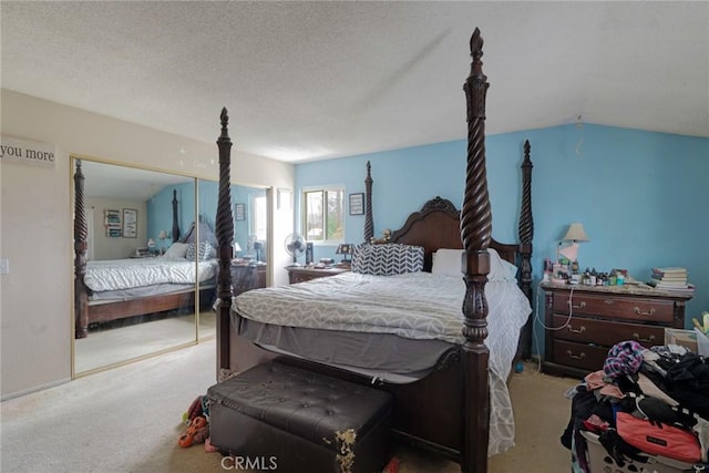 24851 Stem Ave, Lake Forest, CA 92630 - bedroom with carpet, a closet, and a textured ceiling