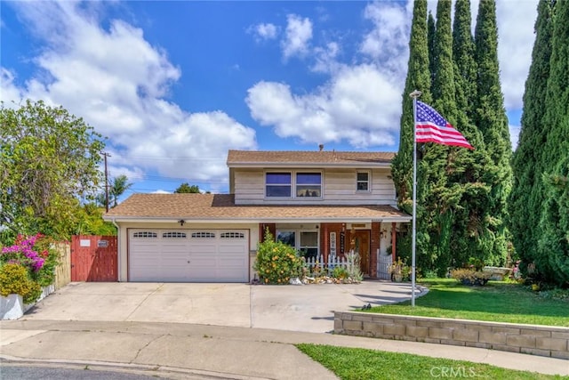 24851 Stem Ave, Lake Forest, CA 92630 - traditional-style home with an attached garage, driveway, and a porch