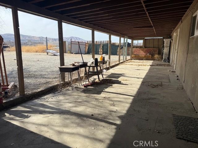 8620 Pearblossom, Littlerock, CA 93543 - view of patio / terrace featuring a mountain view