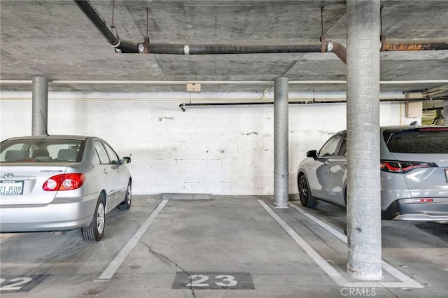 view of parking deck