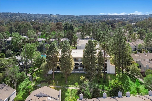 drone / aerial view with a residential view