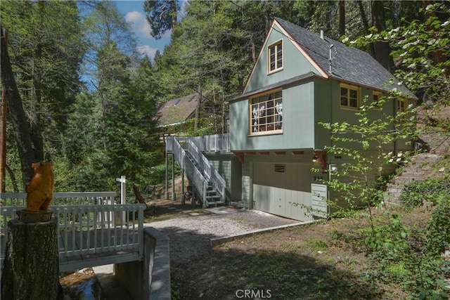 230 Fremont Rd, Lake Arrowhead, CA 92352 - view of outbuilding with stairway