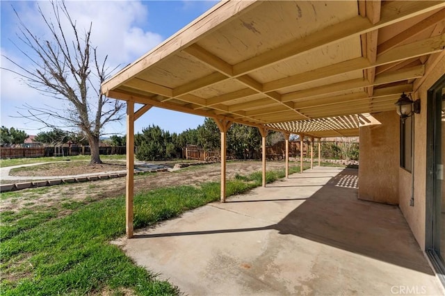 15631 Via Cartagena St, Hesperia, CA 92345 - view of patio / terrace featuring fence