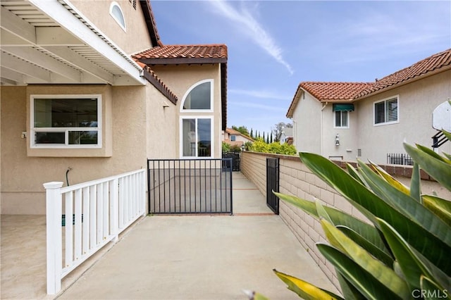 view of patio / terrace featuring a balcony