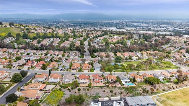 bird's eye view with a residential view