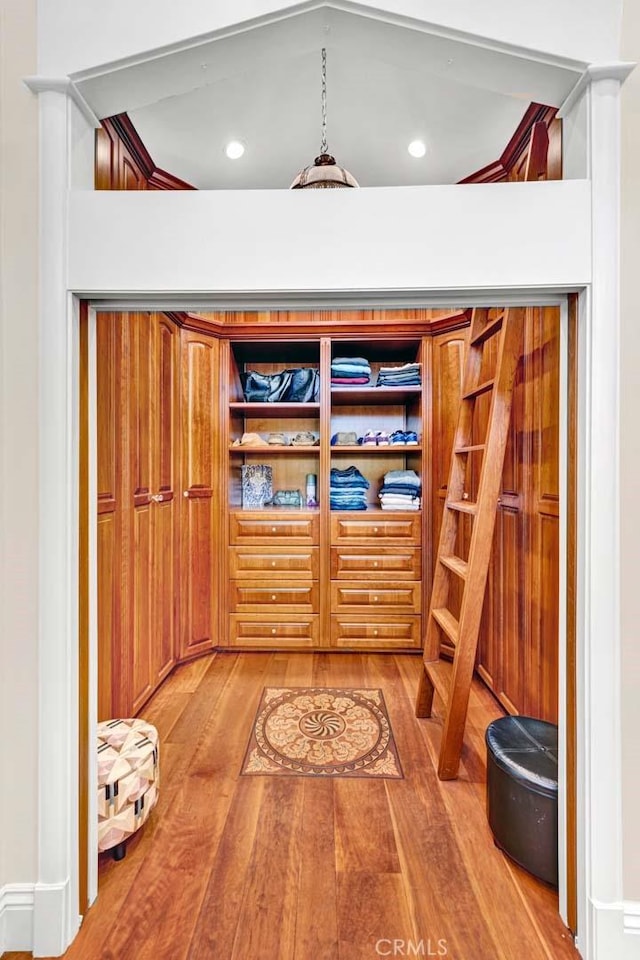 foyer featuring light wood-type flooring