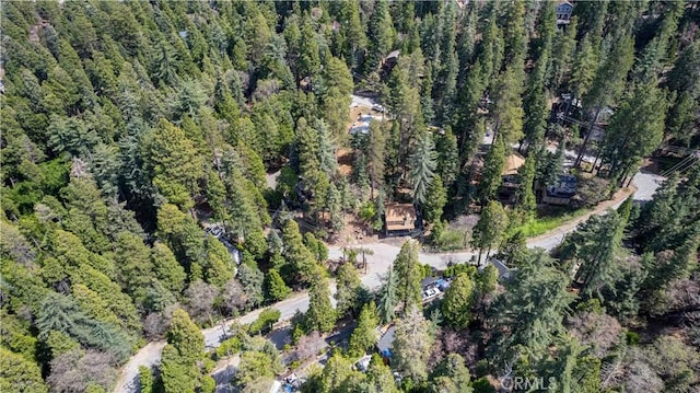 26131 Lake Forest Dr, Twin Peaks, CA 92391 - aerial overview of property's location with a heavily wooded area