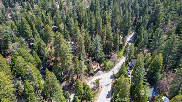 26131 Lake Forest Dr, Twin Peaks, CA 92391 - aerial overview of property's location with a heavily wooded area