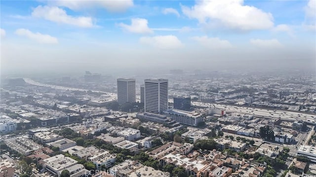 bird's eye view featuring a view of city