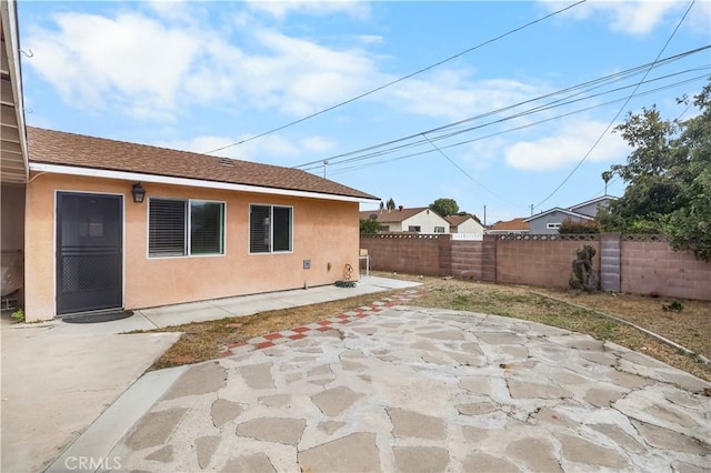 view of patio / terrace with a fenced backyard
