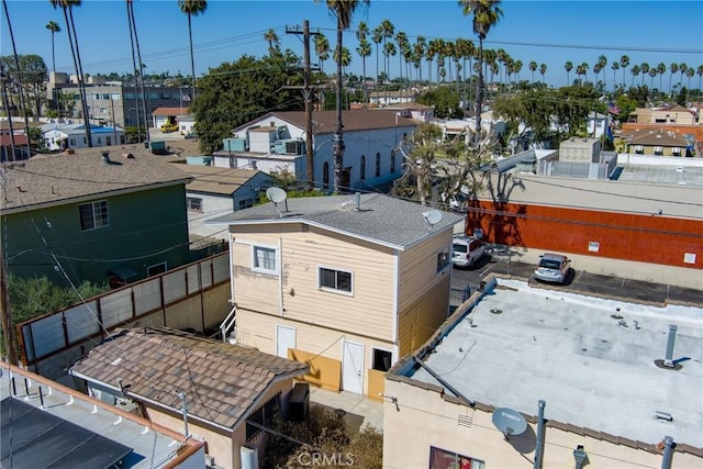 bird's eye view with a residential view