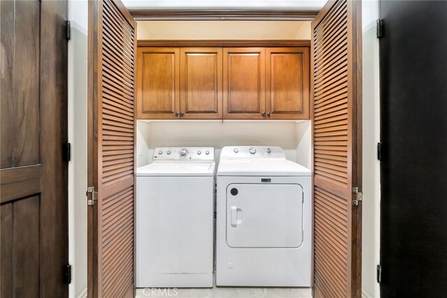4301/2 Heliotrope Ave, Corona Del Mar, CA 92625 - laundry area featuring cabinet space and washing machine and clothes dryer