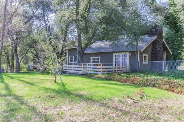 28831 Spruce Rd, Pine Valley, CA 91962 - rear view of house featuring a chimney