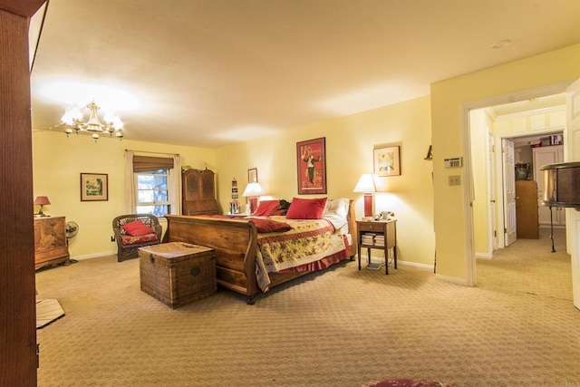 28831 Spruce Rd, Pine Valley, CA 91962 - bedroom featuring carpet flooring and a chandelier