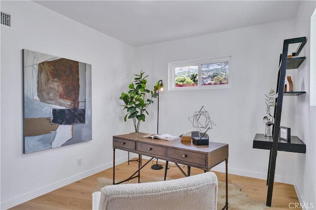 8 Clipper Rd, Rancho Palos Verdes, CA 90275 - office space featuring baseboards, visible vents, and wood finished floors
