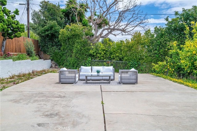 8 Clipper Rd, Rancho Palos Verdes, CA 90275 - view of patio featuring fence and outdoor lounge area