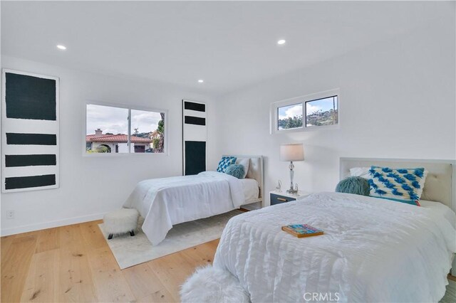 8 Clipper Rd, Rancho Palos Verdes, CA 90275 - bedroom featuring baseboards, recessed lighting, and wood finished floors