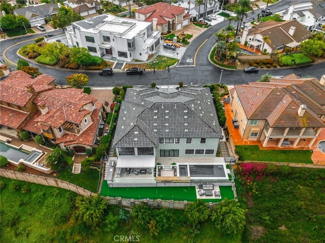 drone / aerial view featuring a residential view