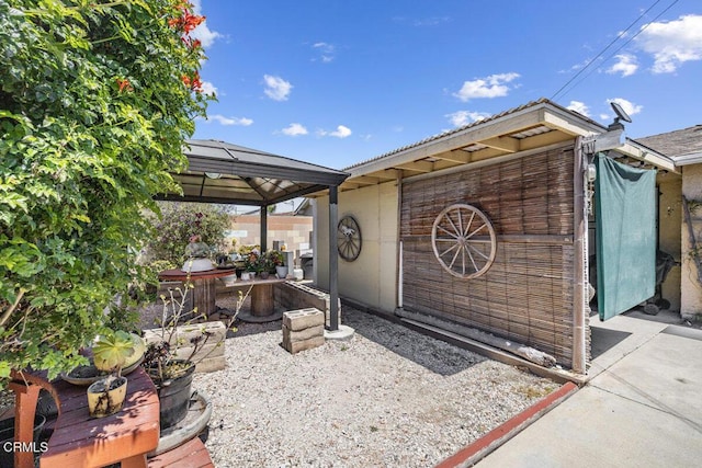 exterior space with a patio