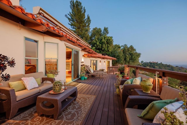 3351 Red Mountain Heights Dr, Fallbrook, CA 92028 - deck featuring outdoor lounge area
