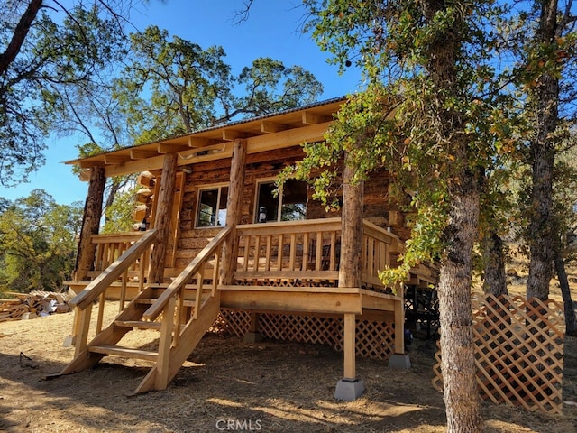 view of deck