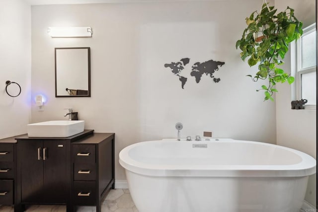 1191 Wren St, San Diego, CA 92114 - bathroom with vanity and a freestanding tub