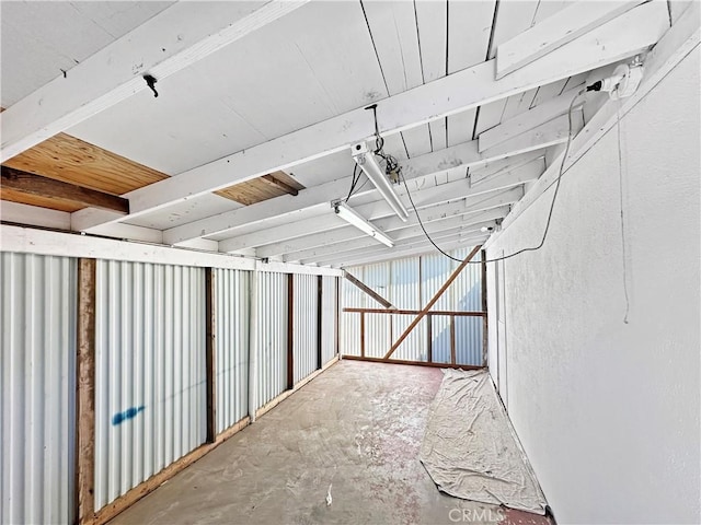view of storage room