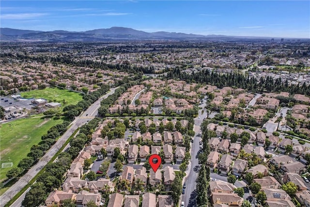 11 Santa Cruz Aisle, Irvine, CA 92606 - birds eye view of property featuring a mountain view and a residential view