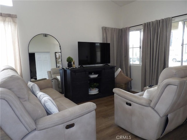 4012 Larkspur Ave, Rialto, CA 92377 - living room with visible vents and light wood-type flooring