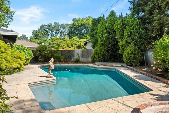 1 Piedmont Cir, Chico, CA 95926 - view of pool featuring a fenced backyard and a patio area