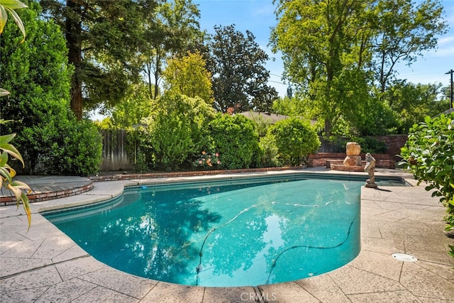 1 Piedmont Cir, Chico, CA 95926 - view of swimming pool featuring a fenced backyard and a patio area