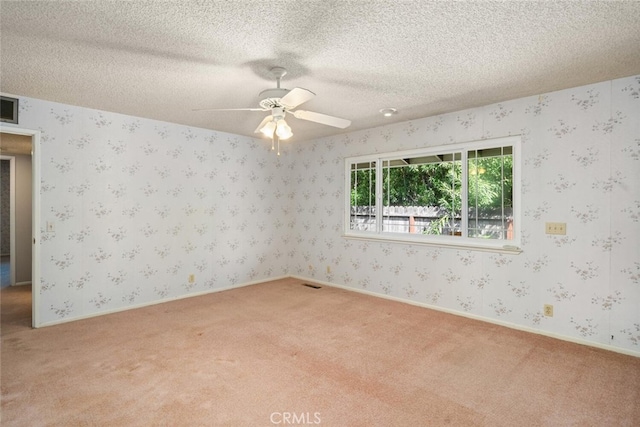 1 Piedmont Cir, Chico, CA 95926 - carpeted empty room featuring ceiling fan and a textured ceiling