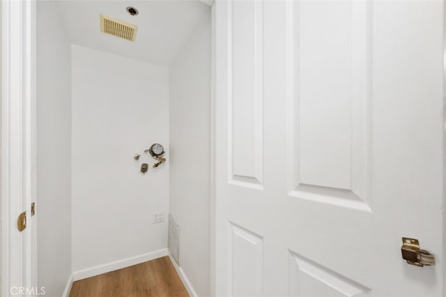 detailed view of wood finished floors and baseboards