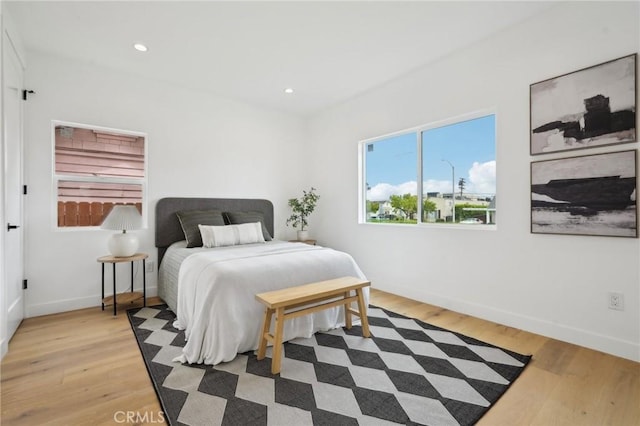 5449 S Victoria Ave, Los Angeles, CA 90043 - bedroom with recessed lighting, baseboards, and light wood-style floors