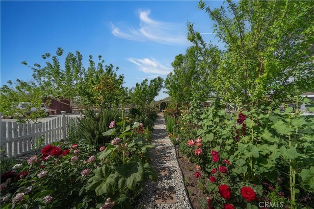 37025 96th St E, Littlerock, CA 93543 - view of yard with fence