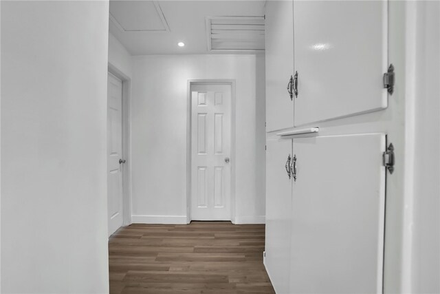 649 Sycamore Ave, Claremont, CA 91711 - hallway featuring wood finished floors, baseboards, and recessed lighting
