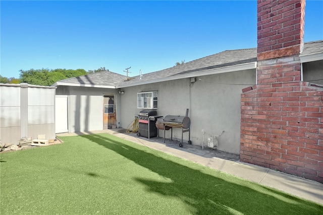 649 Sycamore Ave, Claremont, CA 91711 - back of property with a shingled roof, stucco siding, and a chimney