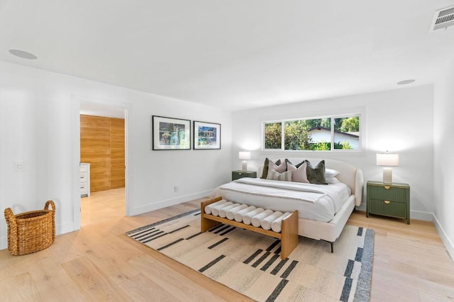 14980 Via De La Valle, Del Mar, CA 92014 - bedroom with baseboards, light wood-type flooring, and visible vents